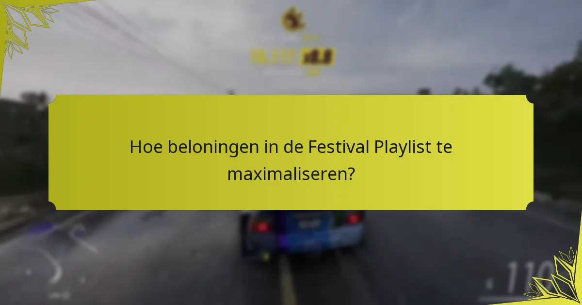 Welke cosmetische items kunnen worden verdiend in de Festival Playlist?