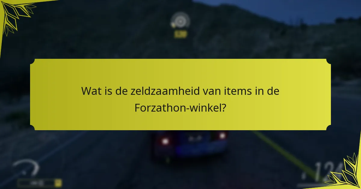 Welke inzichten kan de community bieden over de Forzathon-winkel?