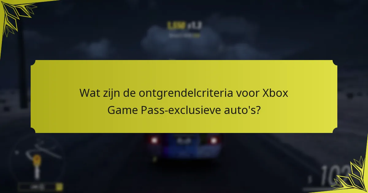 Wat zijn de reacties van de gemeenschap op Xbox Game Pass-exclusieve auto’s?