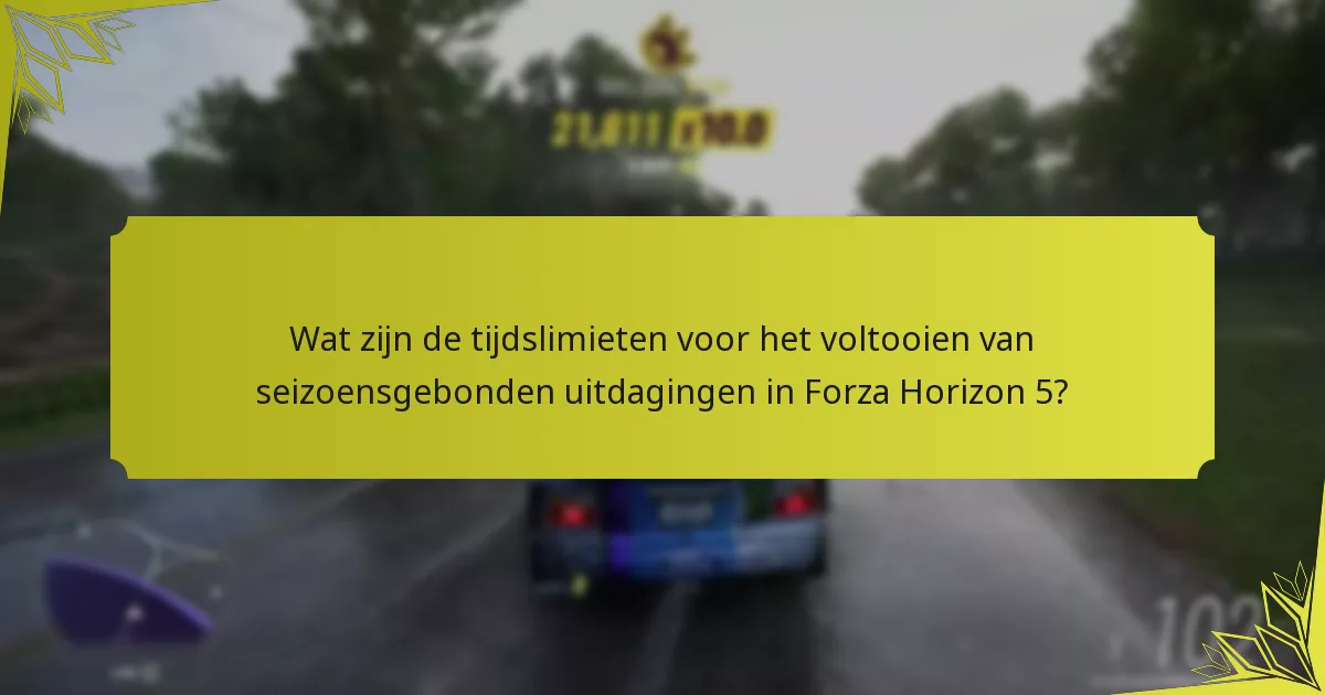 Hoe verhouden seizoensgebonden uitdagingen in Forza Horizon 5 zich tot eerdere titels?