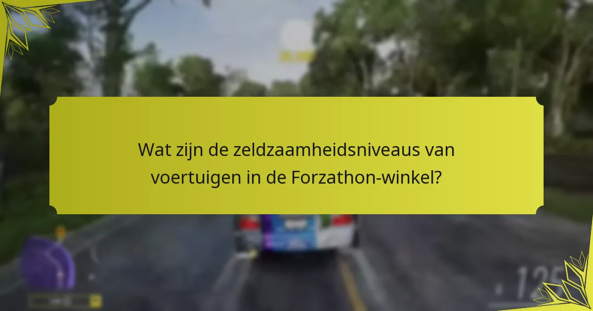 Welke voertuigen zijn momenteel beschikbaar in de Forzathon-winkel?